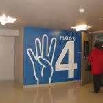 Counting outside the elevator