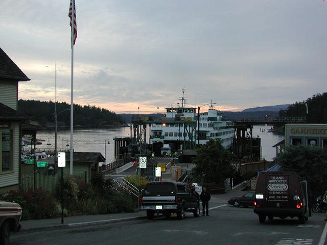 We're waiting for the ferry