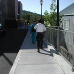 Mom and Dad marching off to conquer downtown Ashland